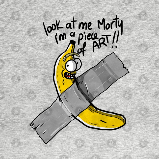 Banana Duct tape on the shirt by A Comic Wizard